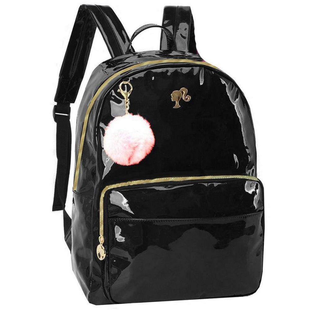Mochila holografica barbie refletida juvenil feminina escolar | Casas Bahia