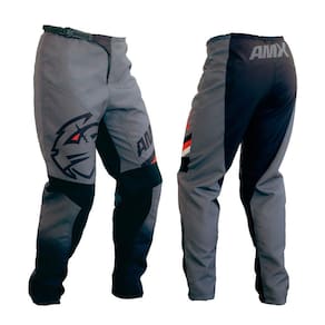 Calça Amx Classic Trail Cinza Preto Trilha Motocross