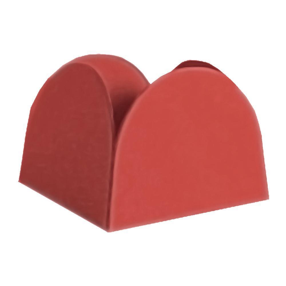 Porta Forminha 4 Pétalas Vermelho - 50 unidades