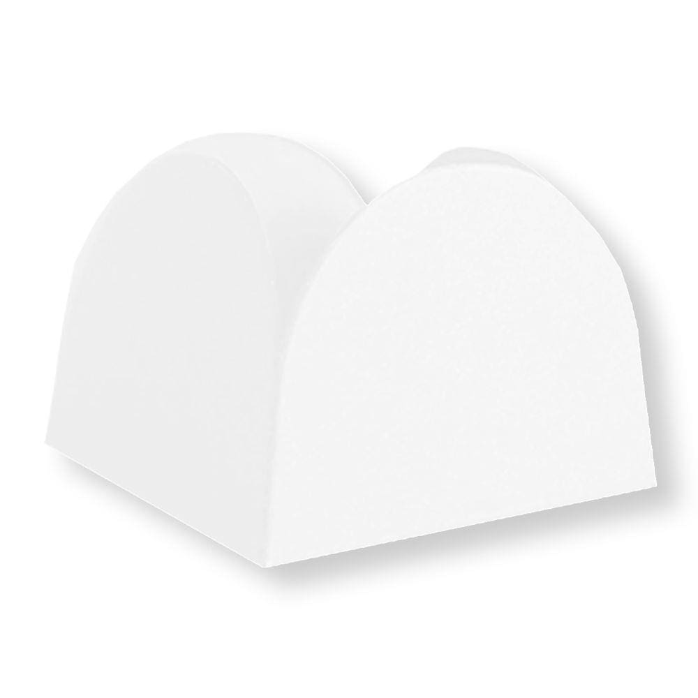 Porta Forminha 4 Pétalas Branco - 50 unidades