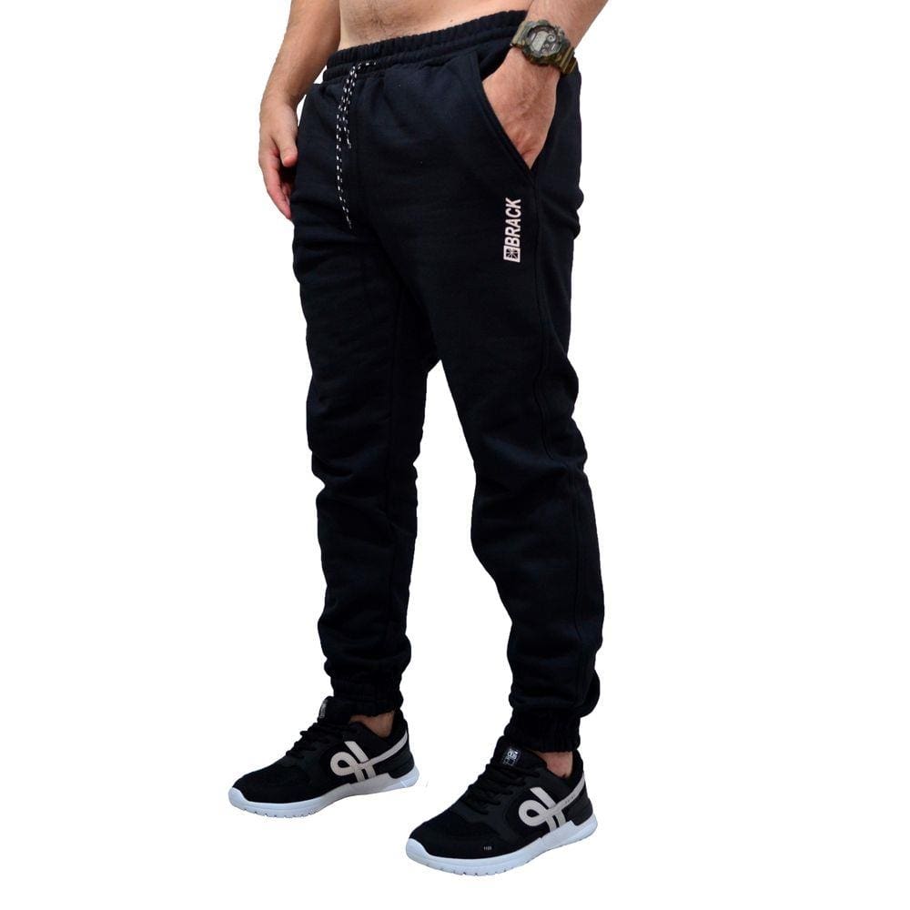 Calça Brack Moletom Jogger Refletivo