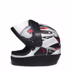 Capacete San Marino Mais Viseira Fumê - Branco