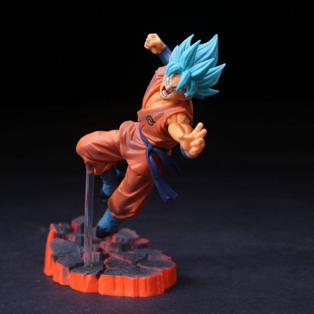 Kit 2 Bonecos Goku - Vegeta Super Saiyan + Broly Super Sayaj