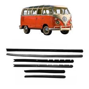 Kit Borracha Canaleta Vidro Porta Dianteira Kombi 53 À 1975