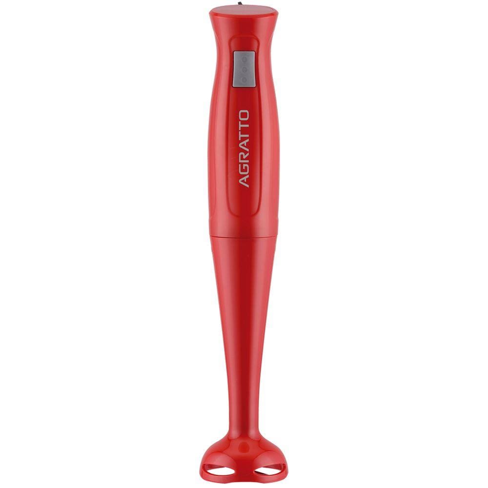 Mixer Elétrico Portátil c/ Copo Misturador Shake Suco Molho Creme Vermelho Agratto Mxv Super