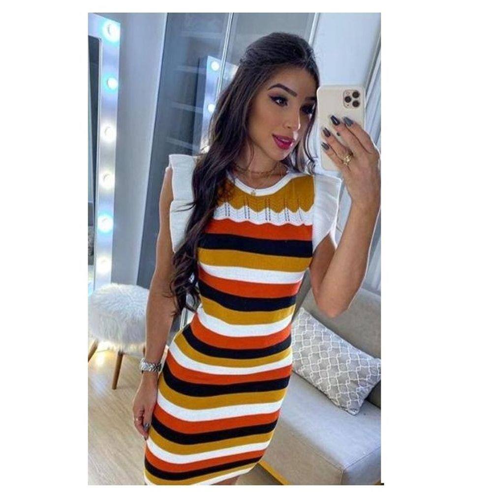 Vestido curto branco de tricot para casamento civil ip fu 02 imperio trico  | Casas Bahia