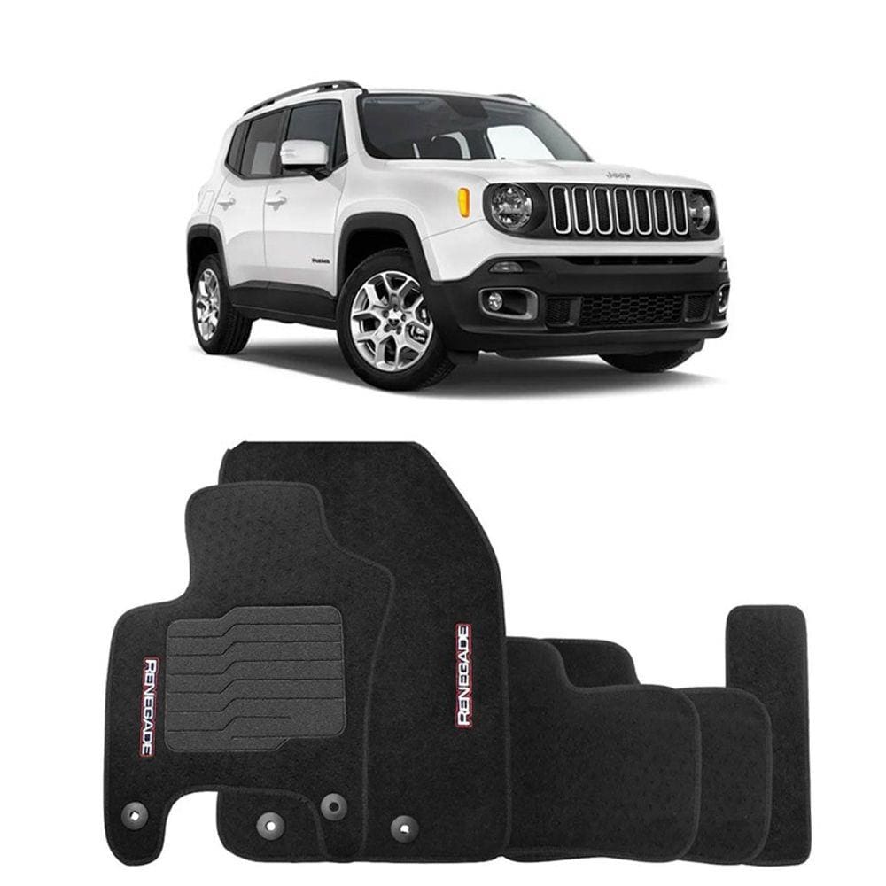 Jogo de Tapete Automotivo em Carpete Jeep Renegade 15/20 Ecotap