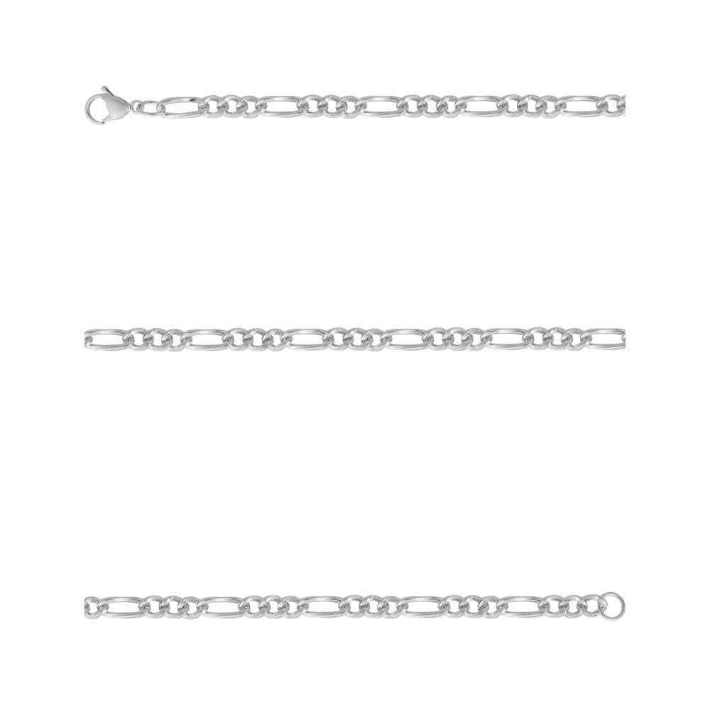 Pulseira Aço Groumet 3x1 5.85mm 21cm