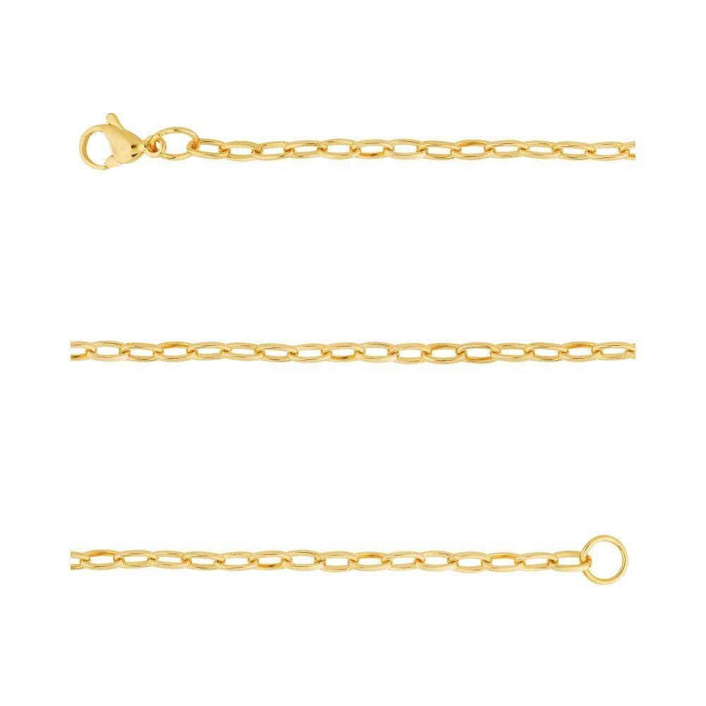 Corrente Aço Cartier 2.60mm 50cm Gold IPG