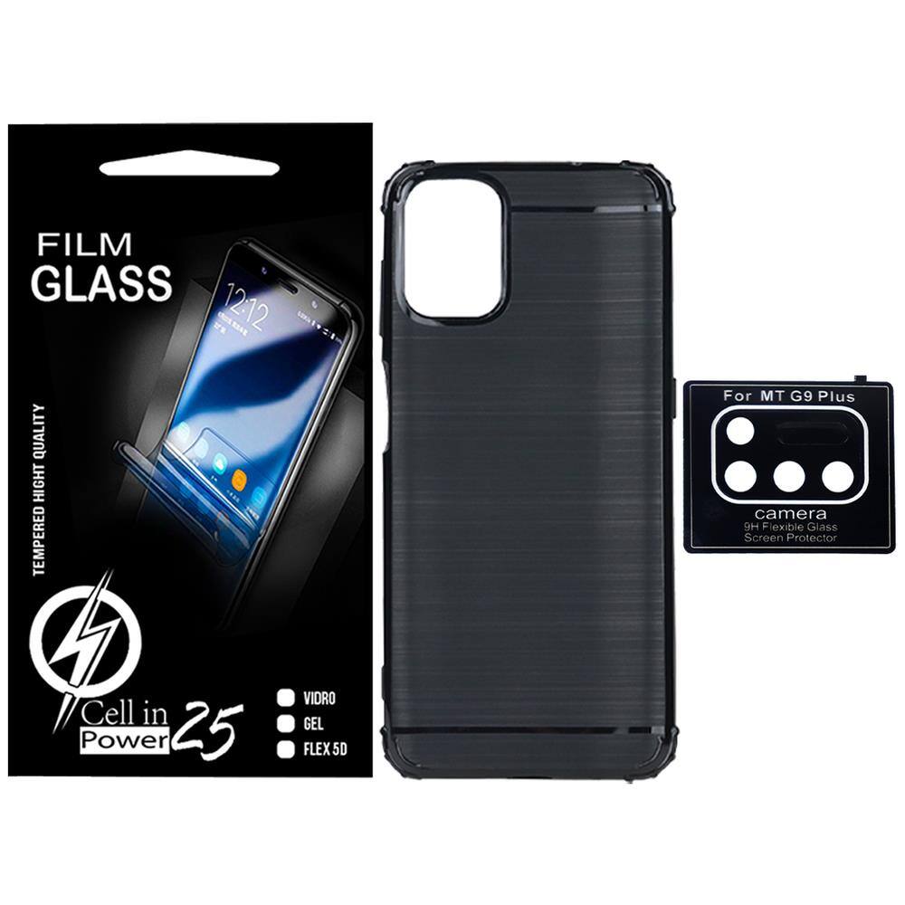 Capa 360 case capinha pelicula camera moto g8 plus xt2019 lxl | Casas Bahia