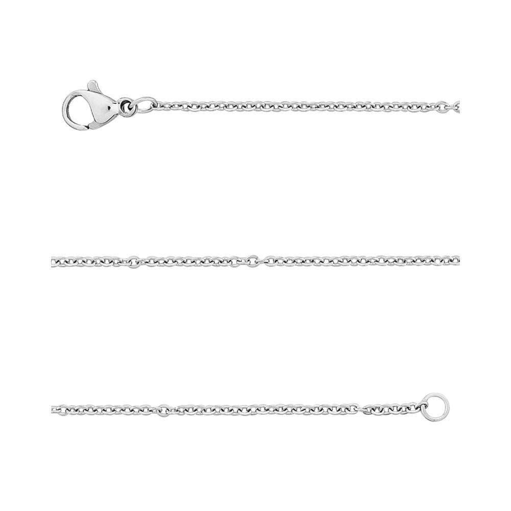 Corrente Aço Cartier Elos Ovais 1.85mm 70cm