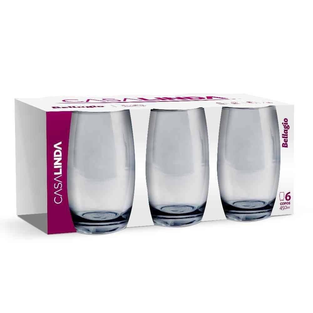 Jogo De Copos Drop Em Vidro Colorido 6 Peças 320ml - Dynasty