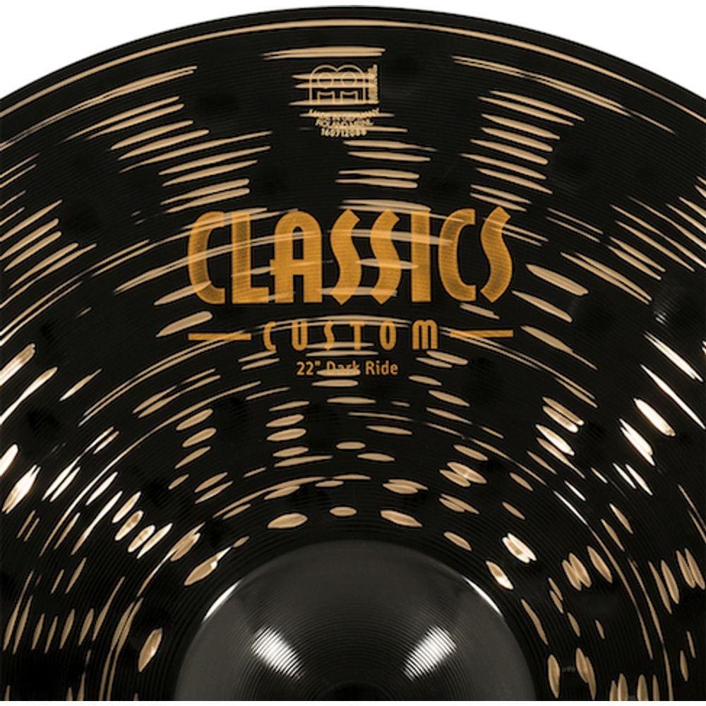 MEINL 22” Dark Ride - Linha Classic Custom Dark