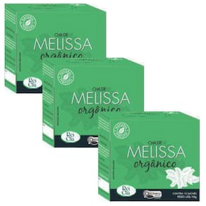 Kit 3cx Chá de Melissa – Orgânico (30 sachês) – Campo Verde