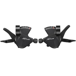 Alavanca de Cambio Altus SL-M2010 com Visor e cabos 27 Marchas par Trocador 3x9v