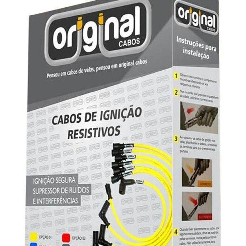 Cabos Vela 8Mm Punto 1.4 8V Fire Flex 07 A 11 Silicone