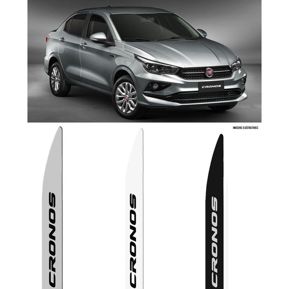 Jogo Friso Lateral Pintado Fiat Cronos