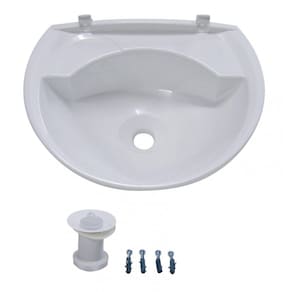 Pia Lavatório Plástico 36cmx28cm 3,8 Litros LV2 Astra Branco