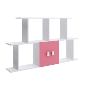 Nicho Composto 2 Portas Alladin Bona Vita Móveis Rosa/Branco