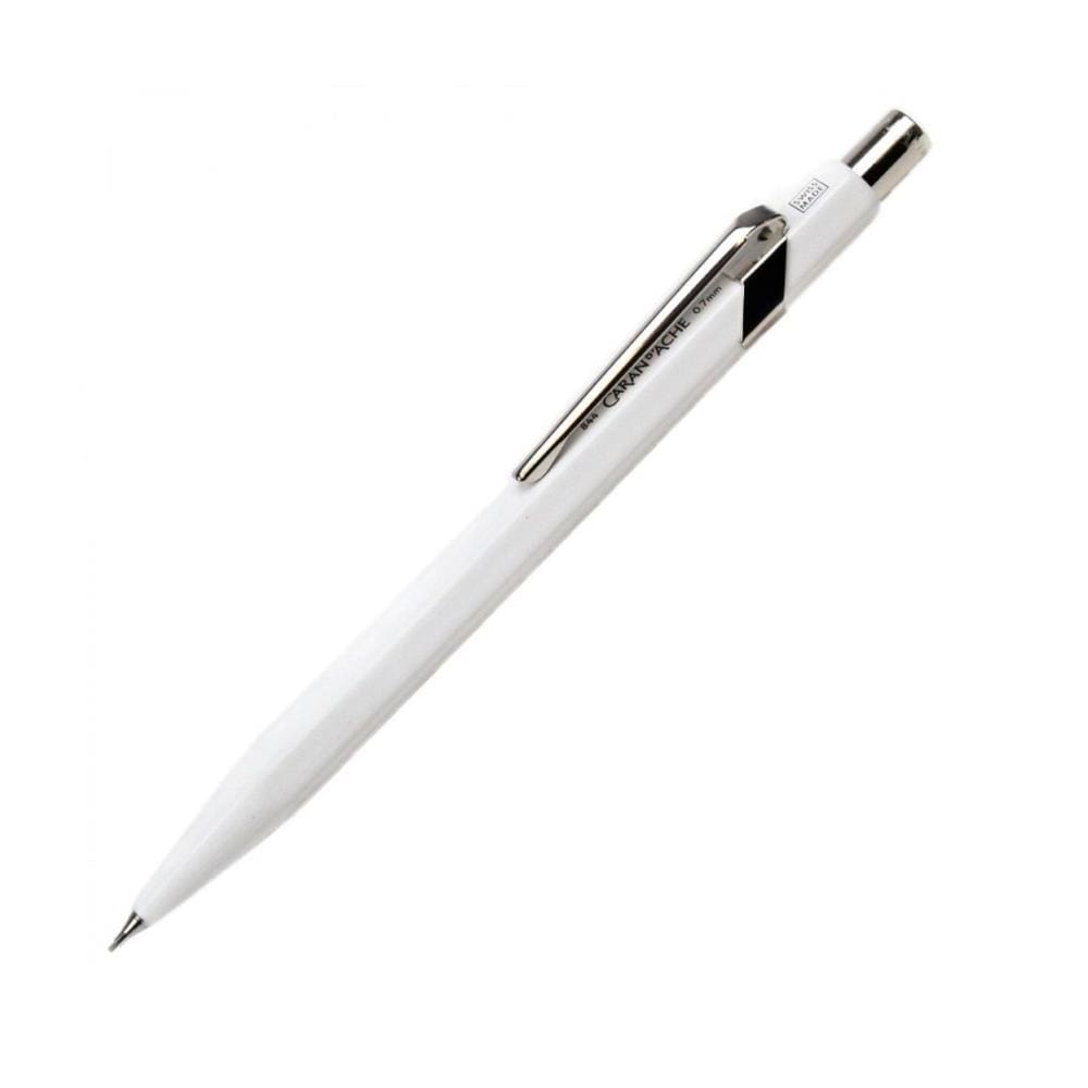 Lapiseira 0.7mm Caran D`Ache Office Cromada Branca