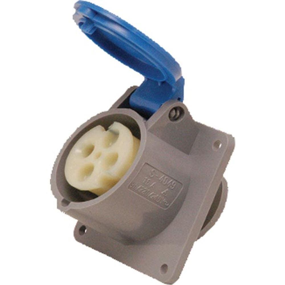 TOMADA STECK EMButir 2P+T 16A AZUL 3046