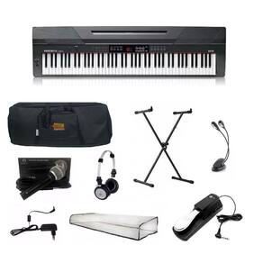 Piano Eletrônico 61 Teclas Arranjador Konix - PH61-S MIDI +