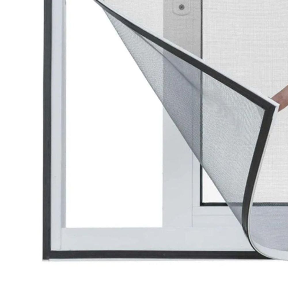 Tela Cortina Mosquiteiro Dengue Magnetico Ima Janela Facil Instalação Proteçao Kit 2 Uni