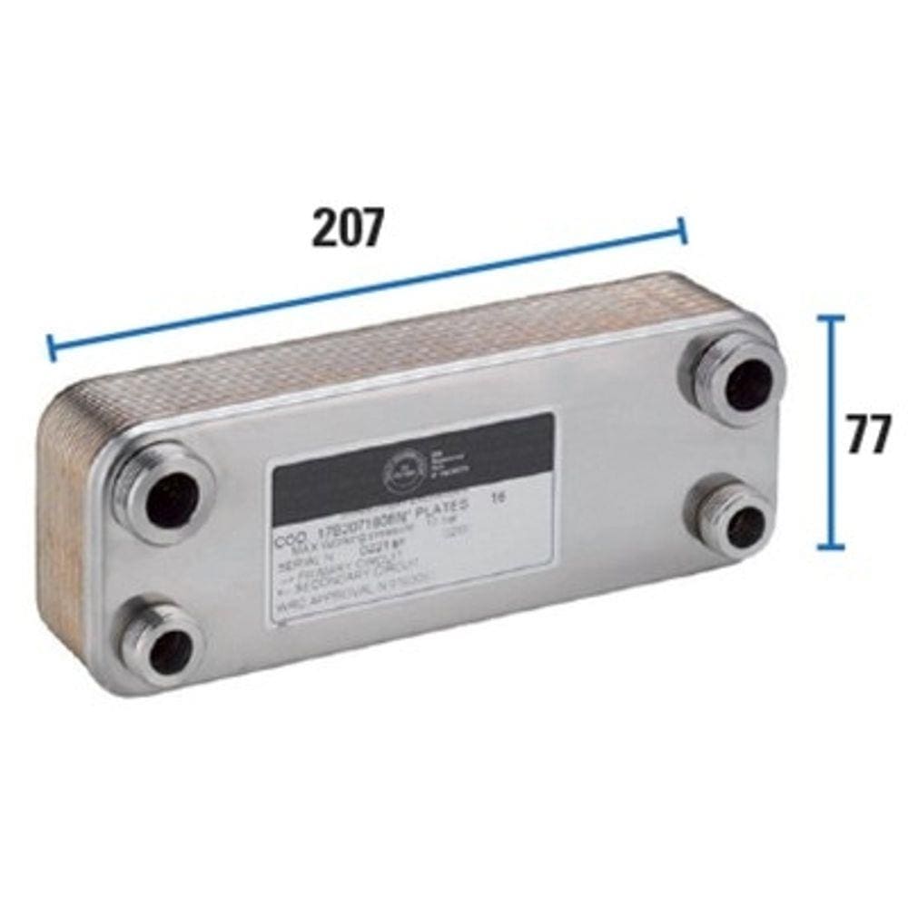 Trocador de Calor C/Solda Friccao 34 Pl-Spes-210, Emmeti