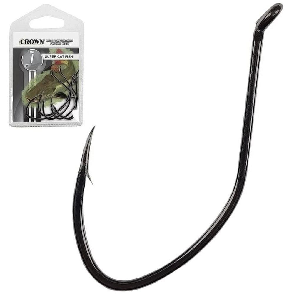 Anzol Crown Super Cat Fish Black 1/0 (05un)