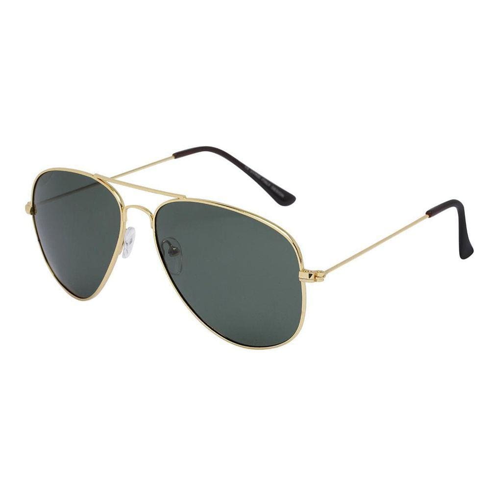 Óculos De Sol Uva Aviador Dourado Com Preto