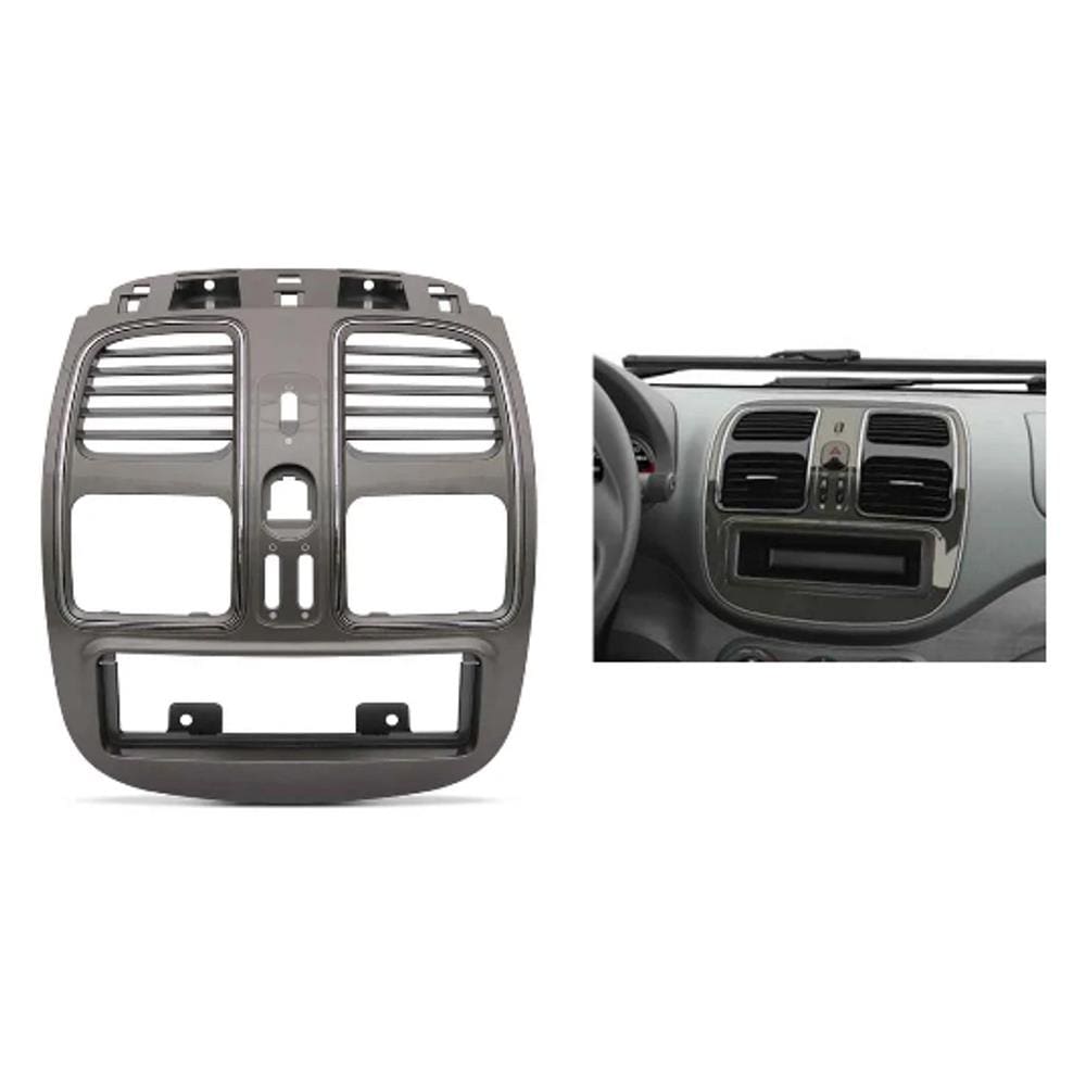 Moldura Do Painel Central Grand Siena 2012/... Mod 1.0 Palio 2017/... Mod 1.0 - S/ Encaixe Radio Mp406