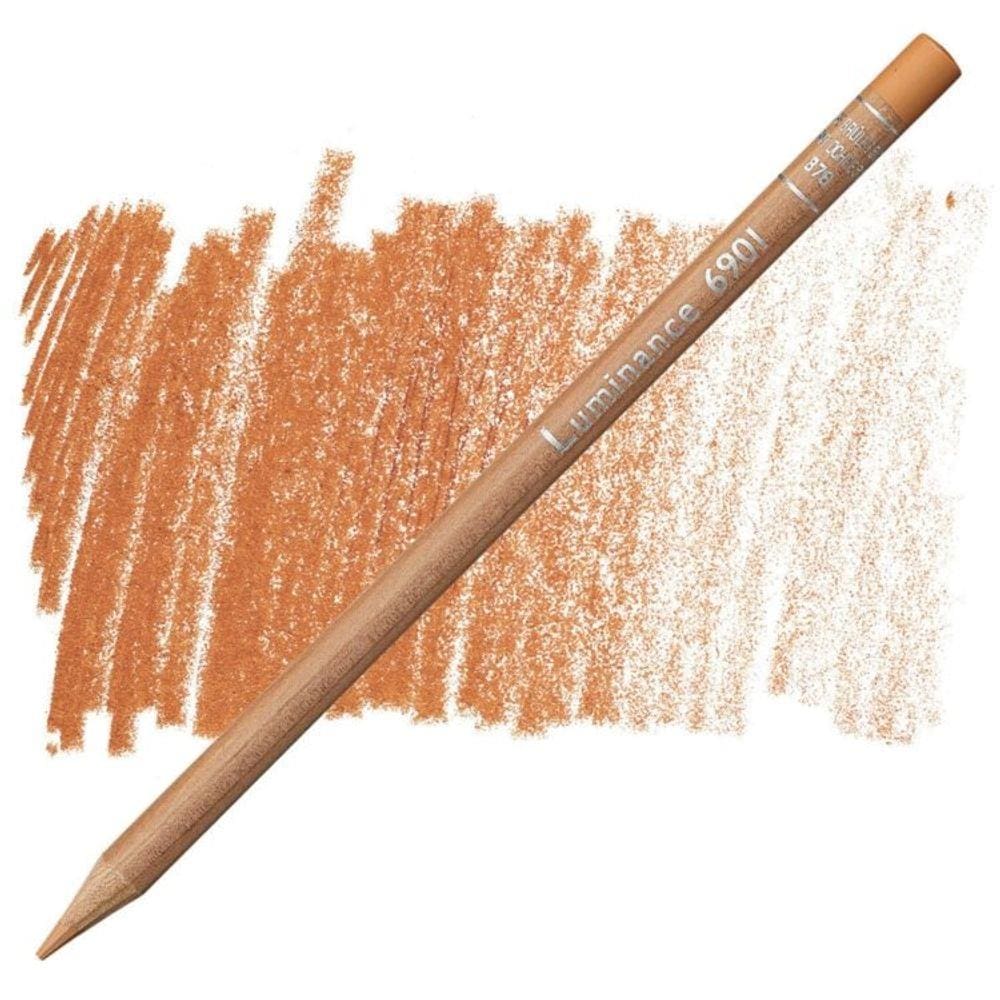 Lápis de Cor Caran d`Ache 6901 Luminance 876 Burnt Ochre 50%
