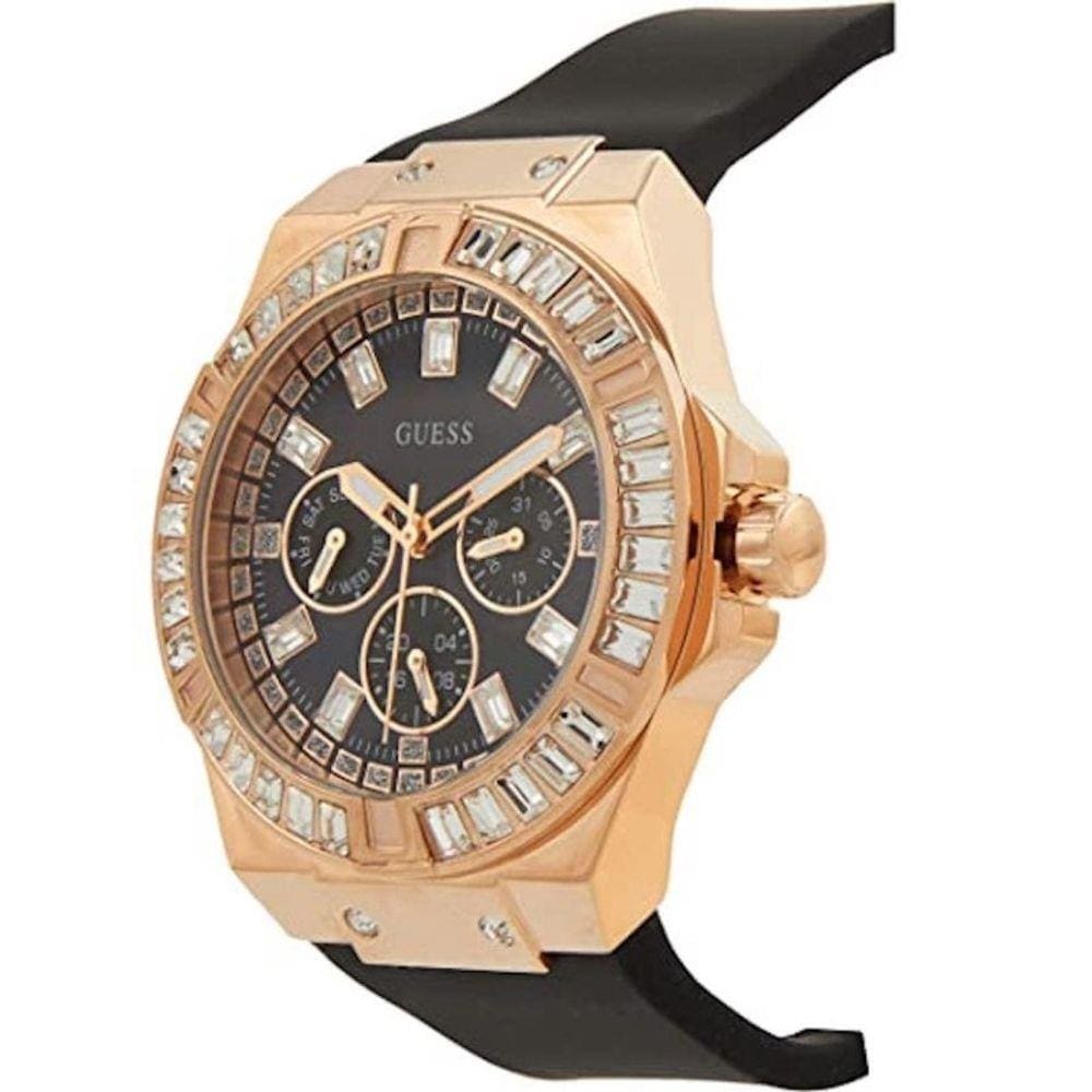 Relógio Feminino Guess Vênus Rosé Cristais Gw0118l2