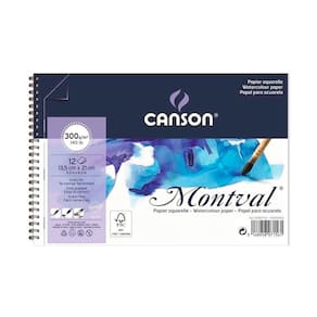 Bloco Canson Montval Aquarelle Cold Pressed Espiral 300g A6