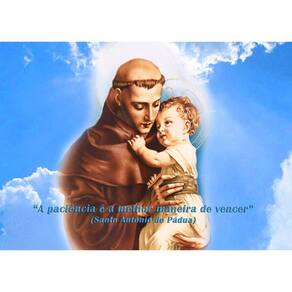 Quadro Decorativo Religioso Santo Antônio de Pádua 40x60cm