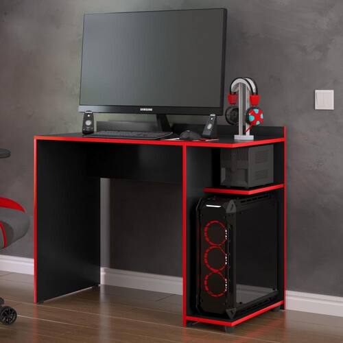 Mesa para computador Gamer XP  - Preto com Vermelho - RPM Móveis é boa?