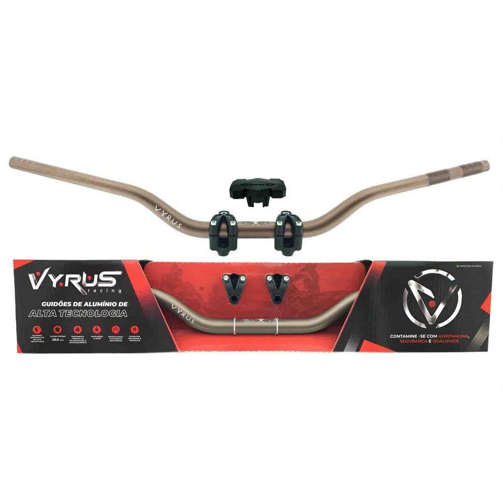 Guidão Vyrus Baixo Fat Bar 28mm Com Protetor Espuma