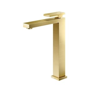 Monocomando Para Banheiro Bica Alta New Edge Ouro Escovado