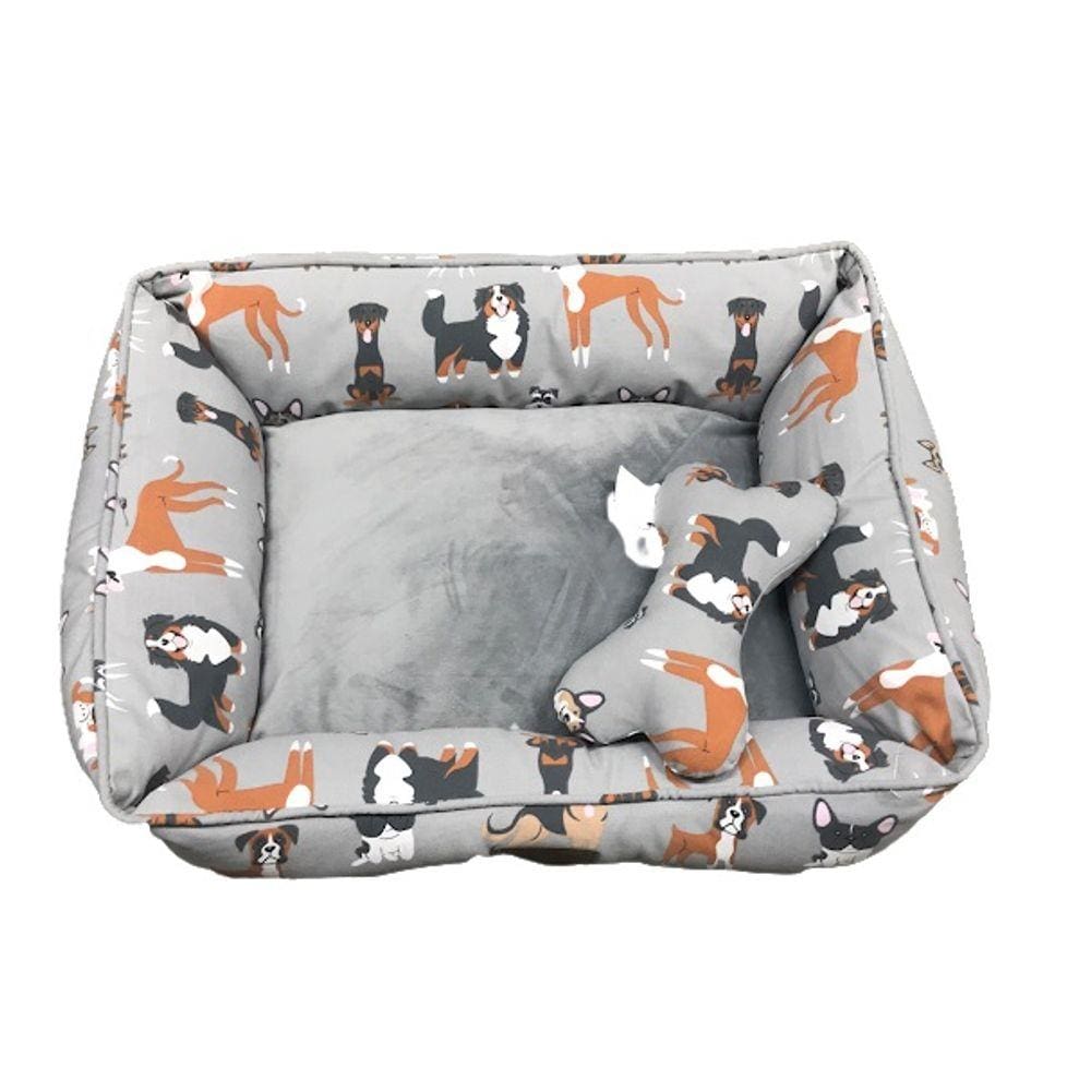Cama Pet Super Macia Almofadada Importada - 75x60x25 Cm
