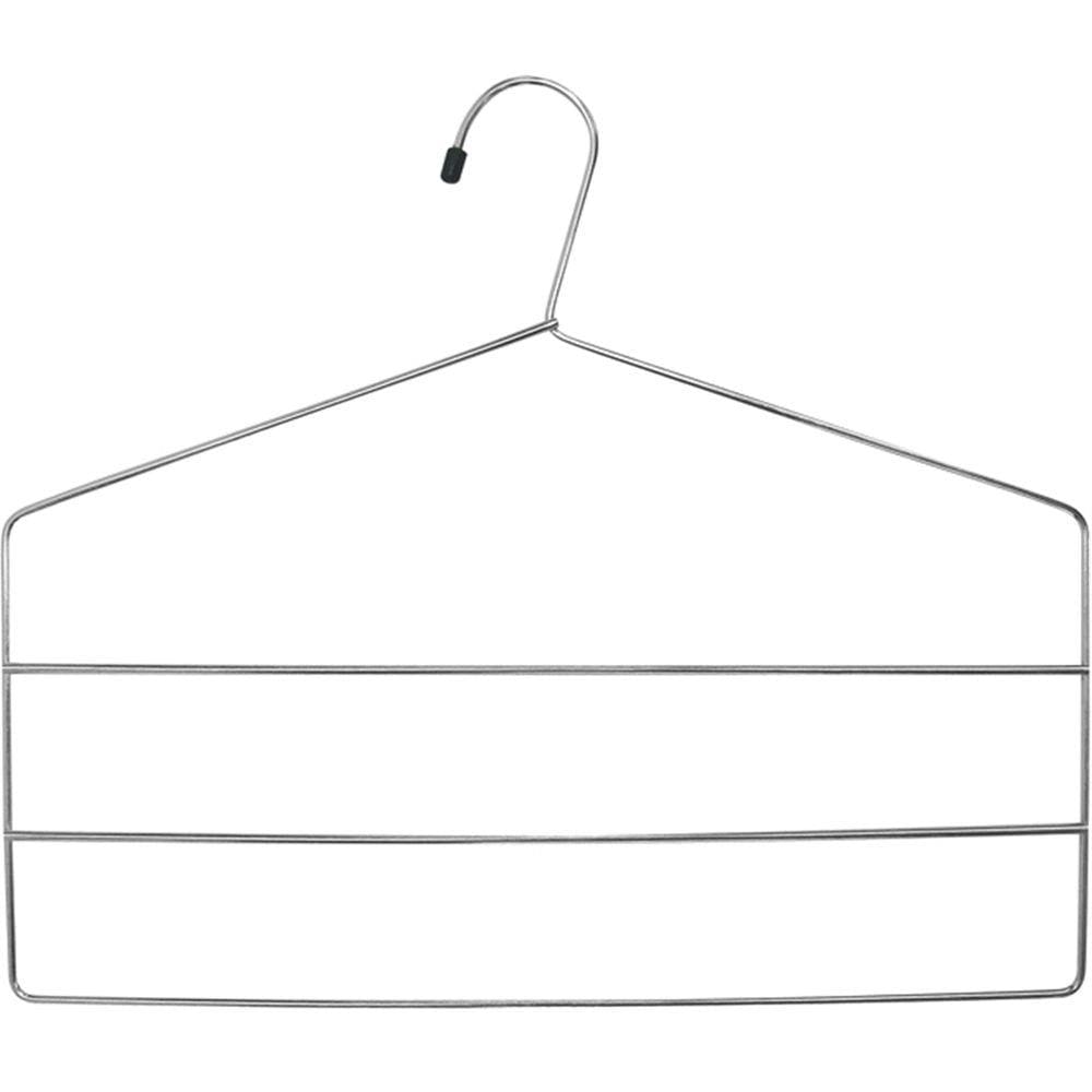 10 Cabides para Roupas Calceiros Cabide Calça Triplo Cromado