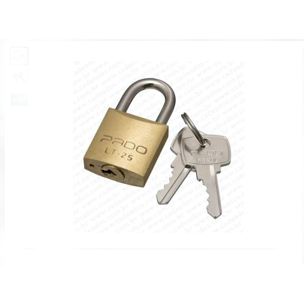 Cadeado De Latao 25Mm Pado