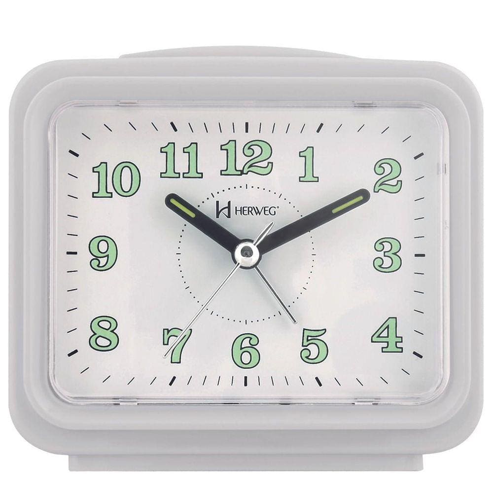 Relógio Despertador Herweg 2588-021 Branco