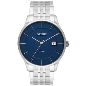 Relógio Orient Social MBSS1293 D1SX Pulseira de Aço prata