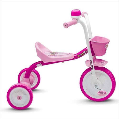 imagem-Triciclo Infantil - Aro 5 - You 3 Girl - Rosa - Nathor