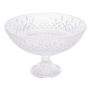 Centro De Mesa Wolff Cristal De Transparente Pé Lys 30X19Cm
