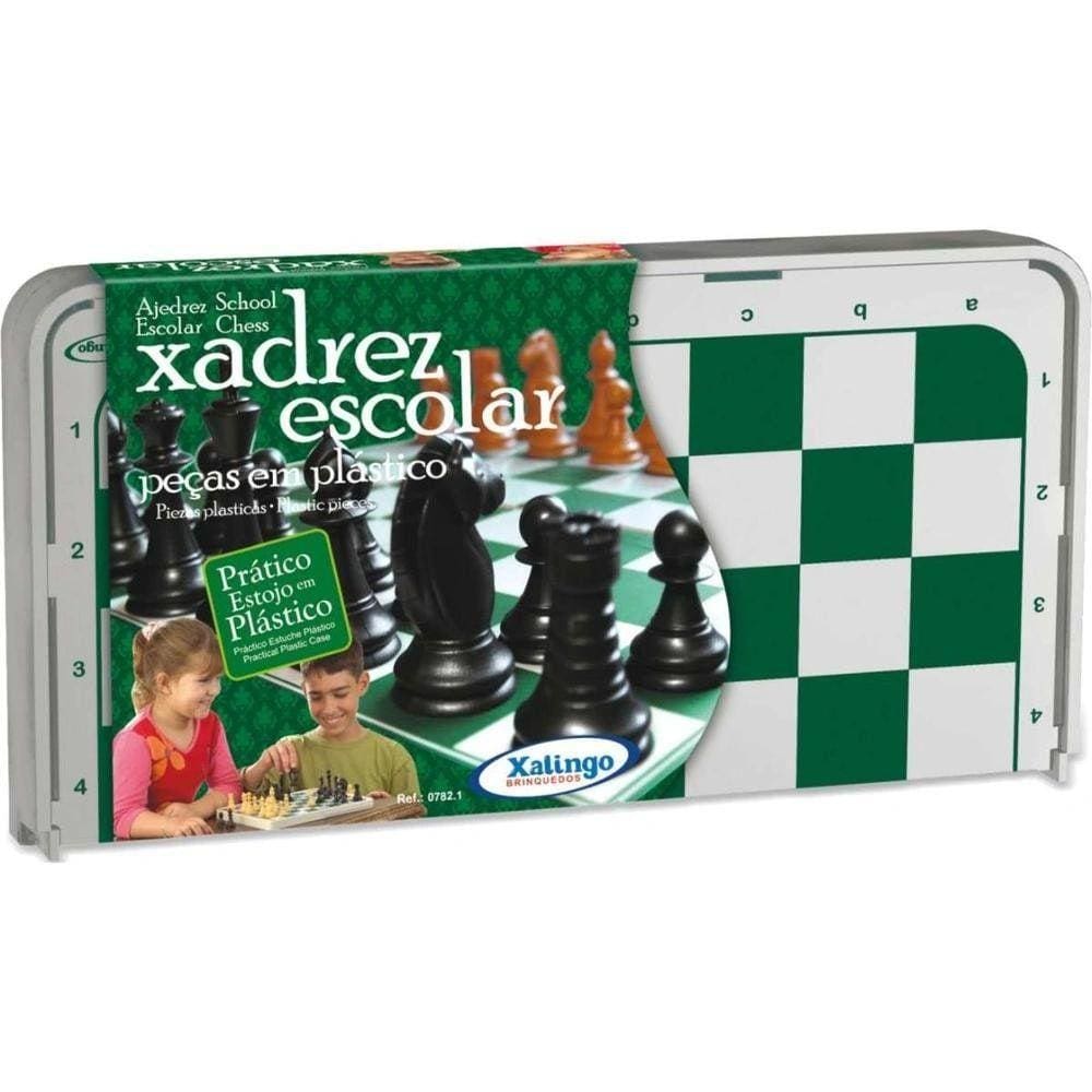 JOGO XADREZ MADEIRA PAIS E FILHOS - REF. 2828 - 1 UNIDADE - Tabuleiro -  Brinquedos