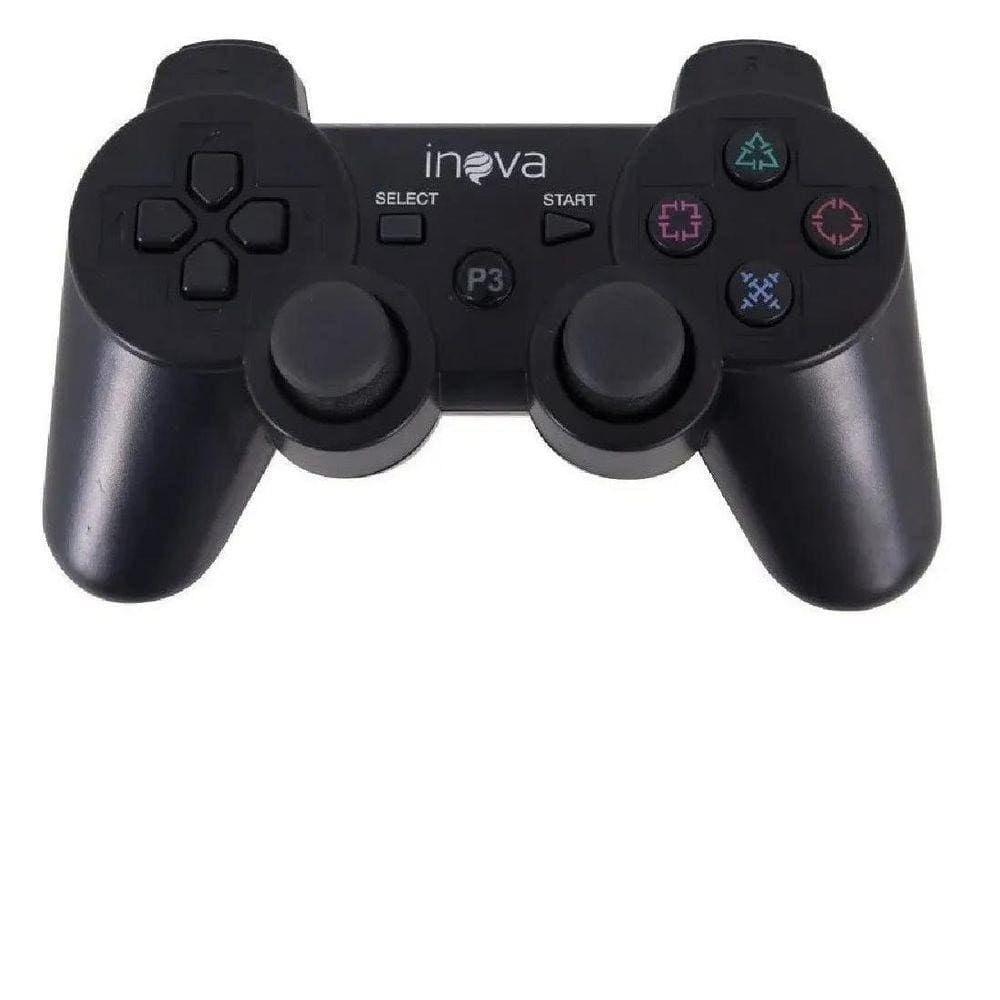 Controle sem fio para playstation 2, joystick dupla vibração