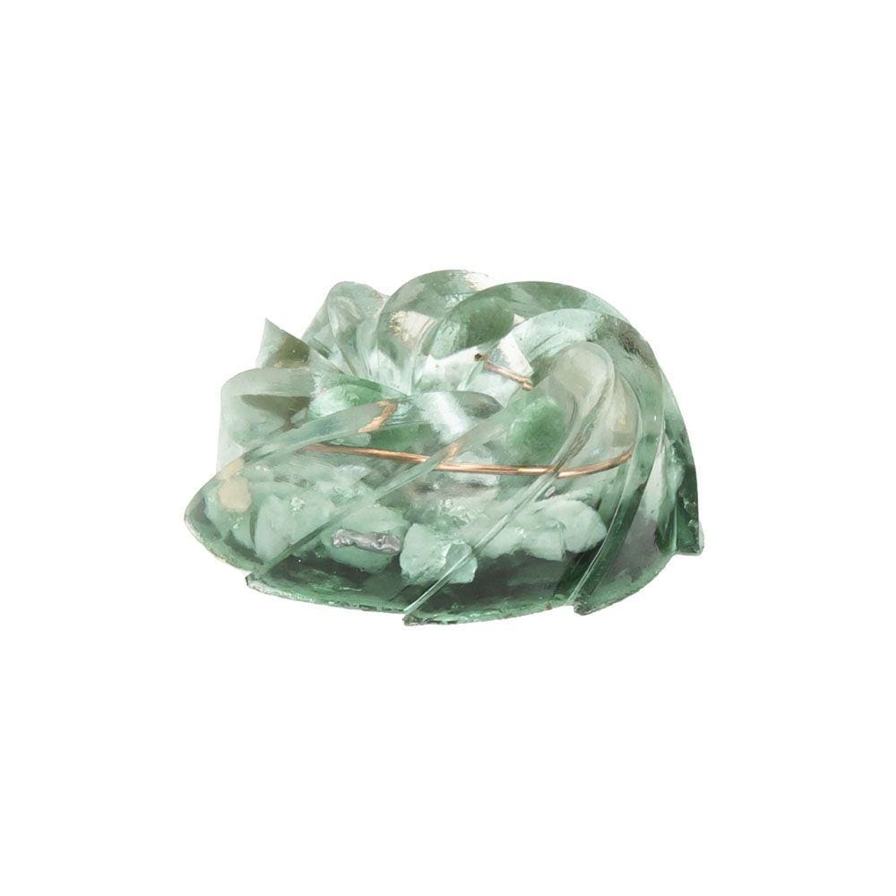 Orgonite Turbilhão Verde com Quartzo Verde - Saúde