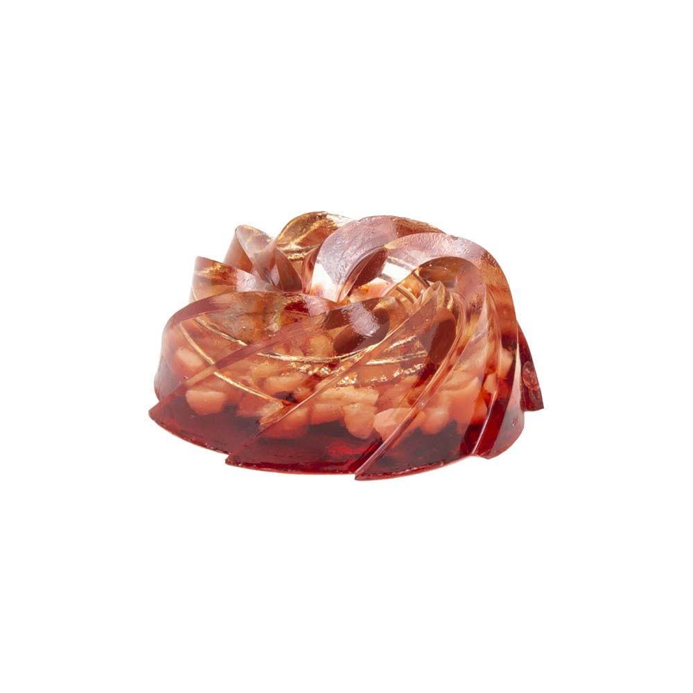Orgonite Turbilhão Vermelho com Jaspe - Saúde e Sucesso
