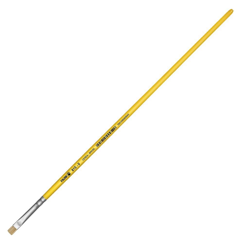 Pincel de Cerda Natural para Pintura Tigre Chato 815 0